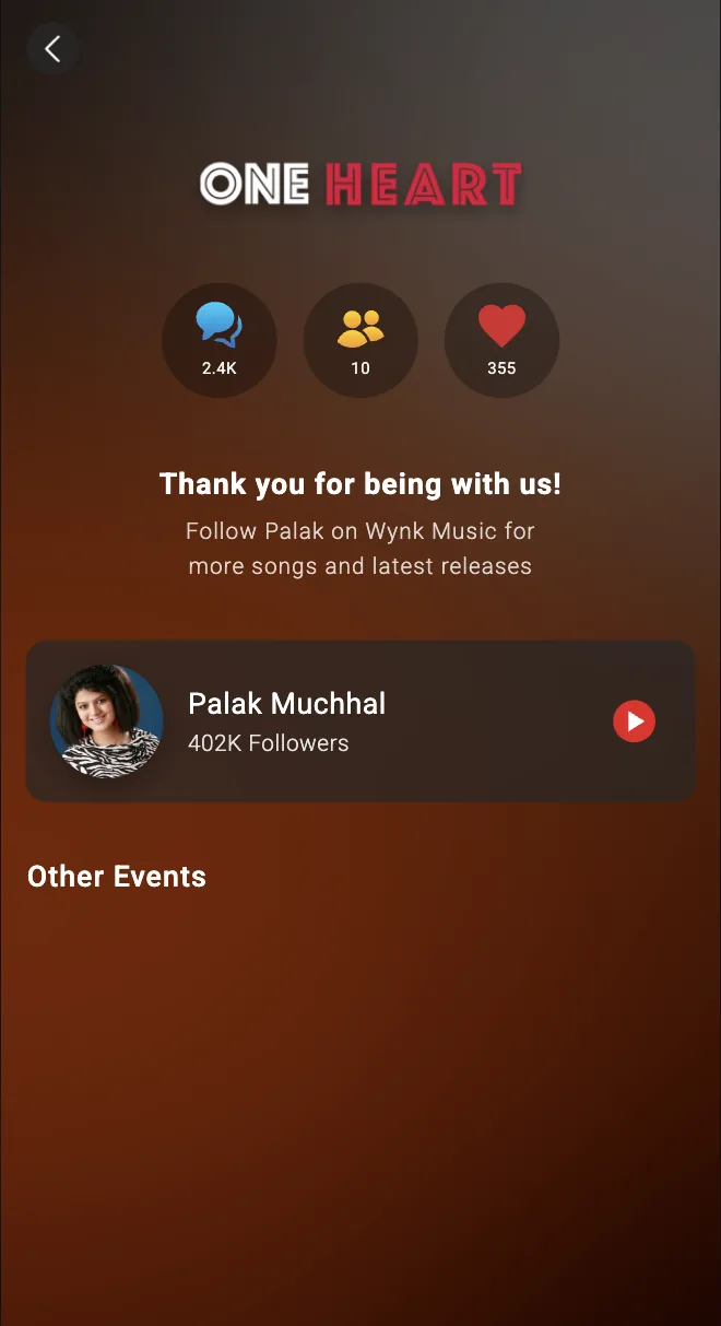 Palak Muchhal Concert